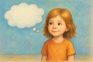 Erfüllungsbild Positiver Gedanke inneres Mädchen